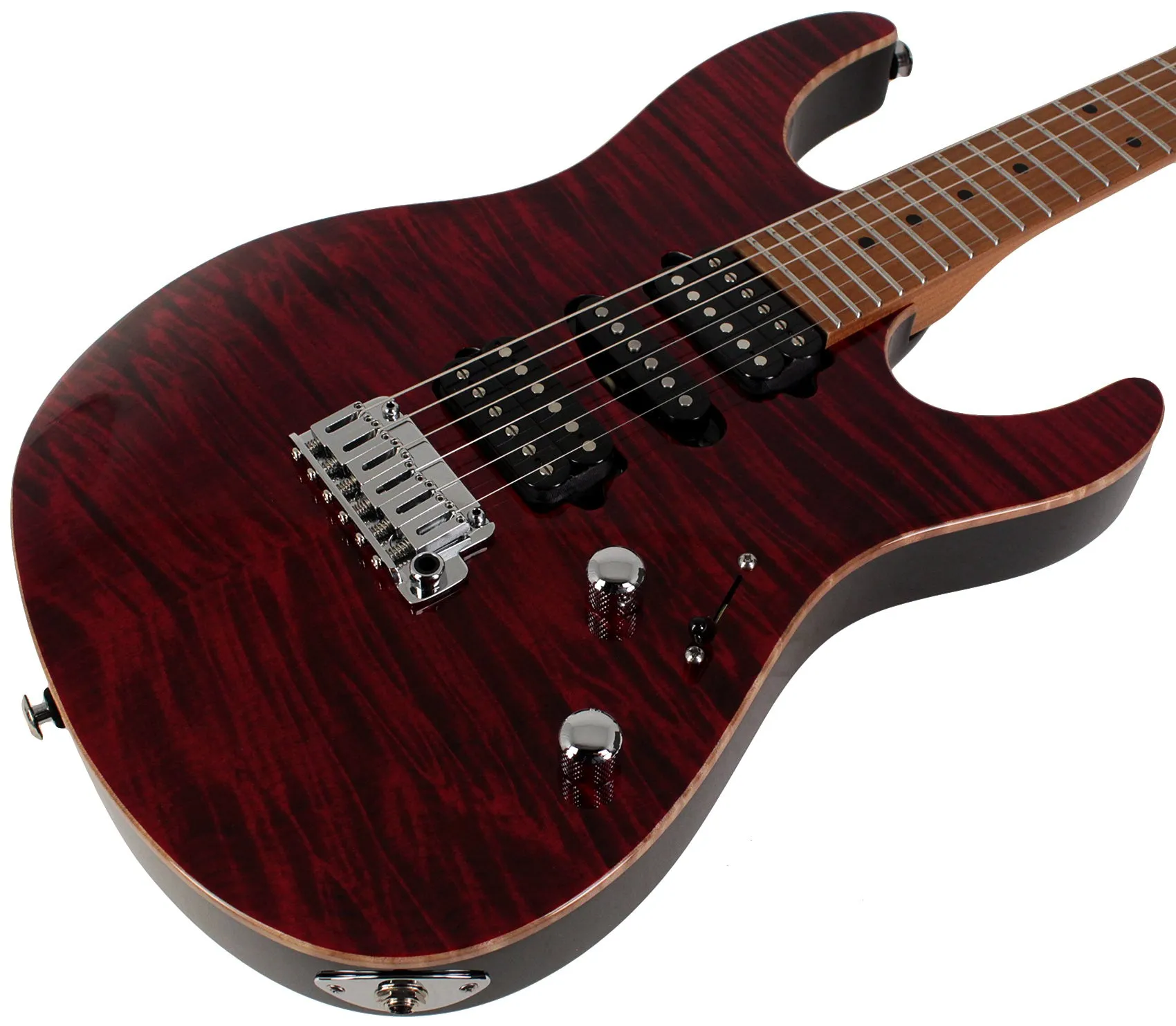 Suhr Modern Plus Guitar, Chili Pepper Red, Maple, HSH