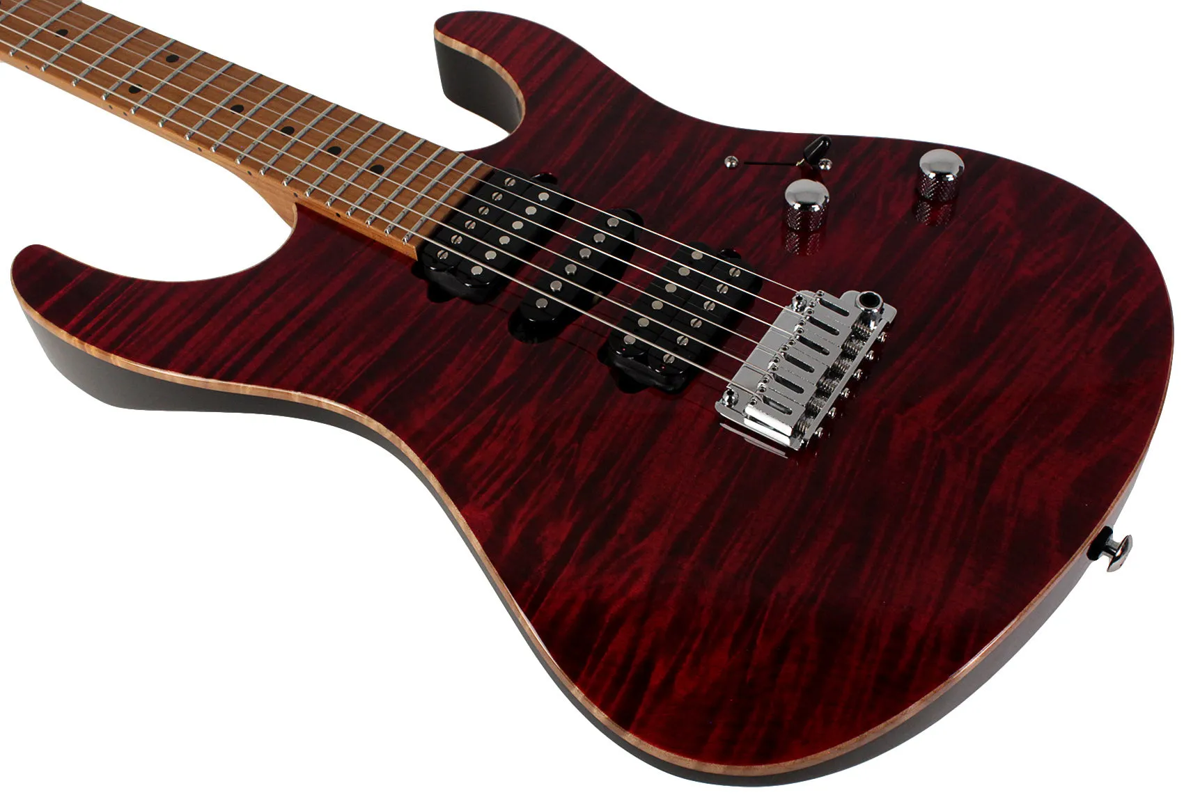 Suhr Modern Plus Guitar, Chili Pepper Red, Maple, HSH