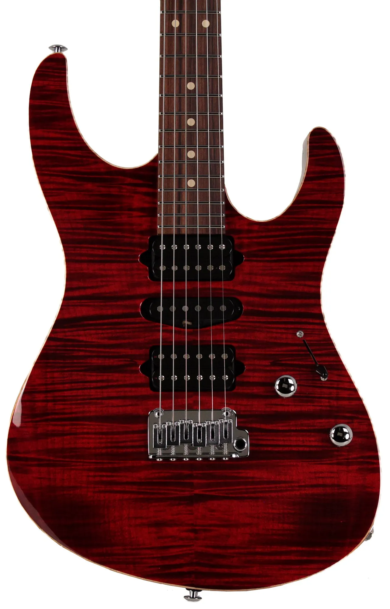 Suhr Modern Plus Guitar, Chili Pepper Red, Pau Ferro, HSH