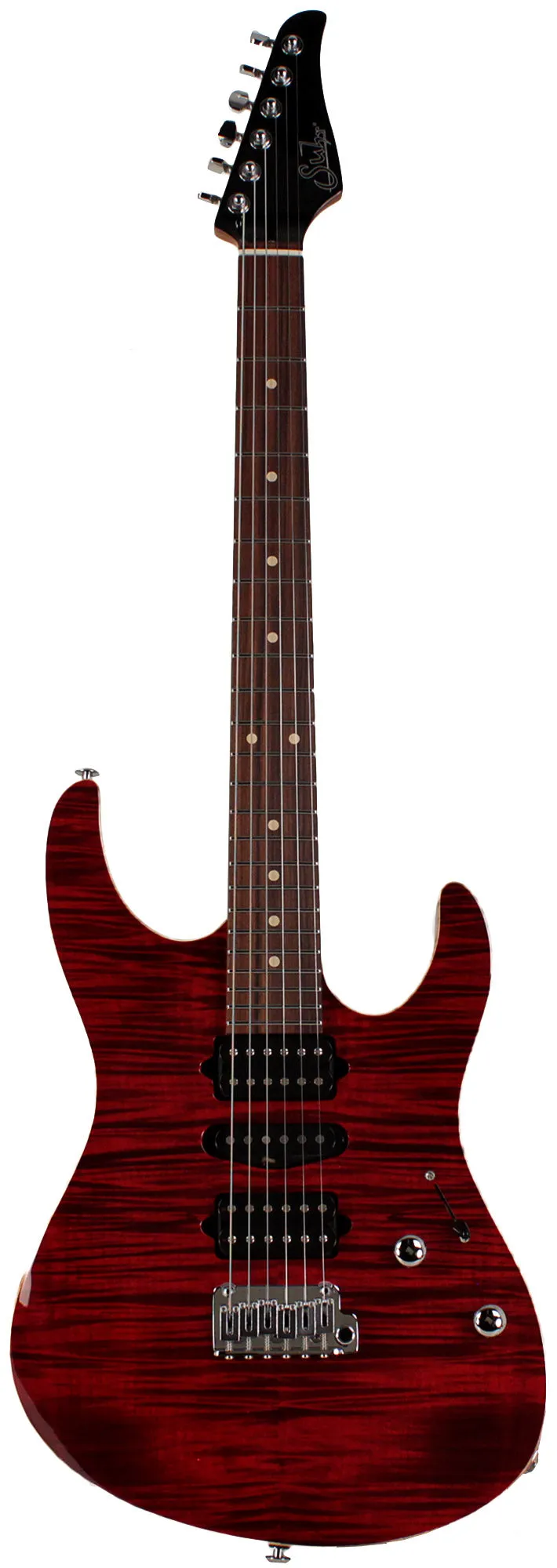 Suhr Modern Plus Guitar, Chili Pepper Red, Pau Ferro, HSH