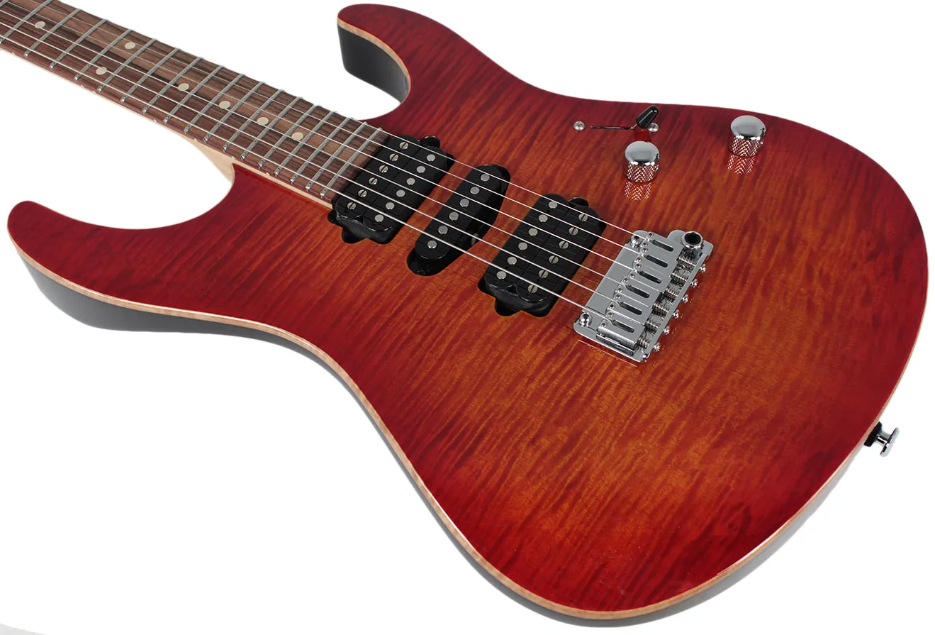 Suhr Modern Pro Guitar, Fireburst, Pau Ferro, HSH