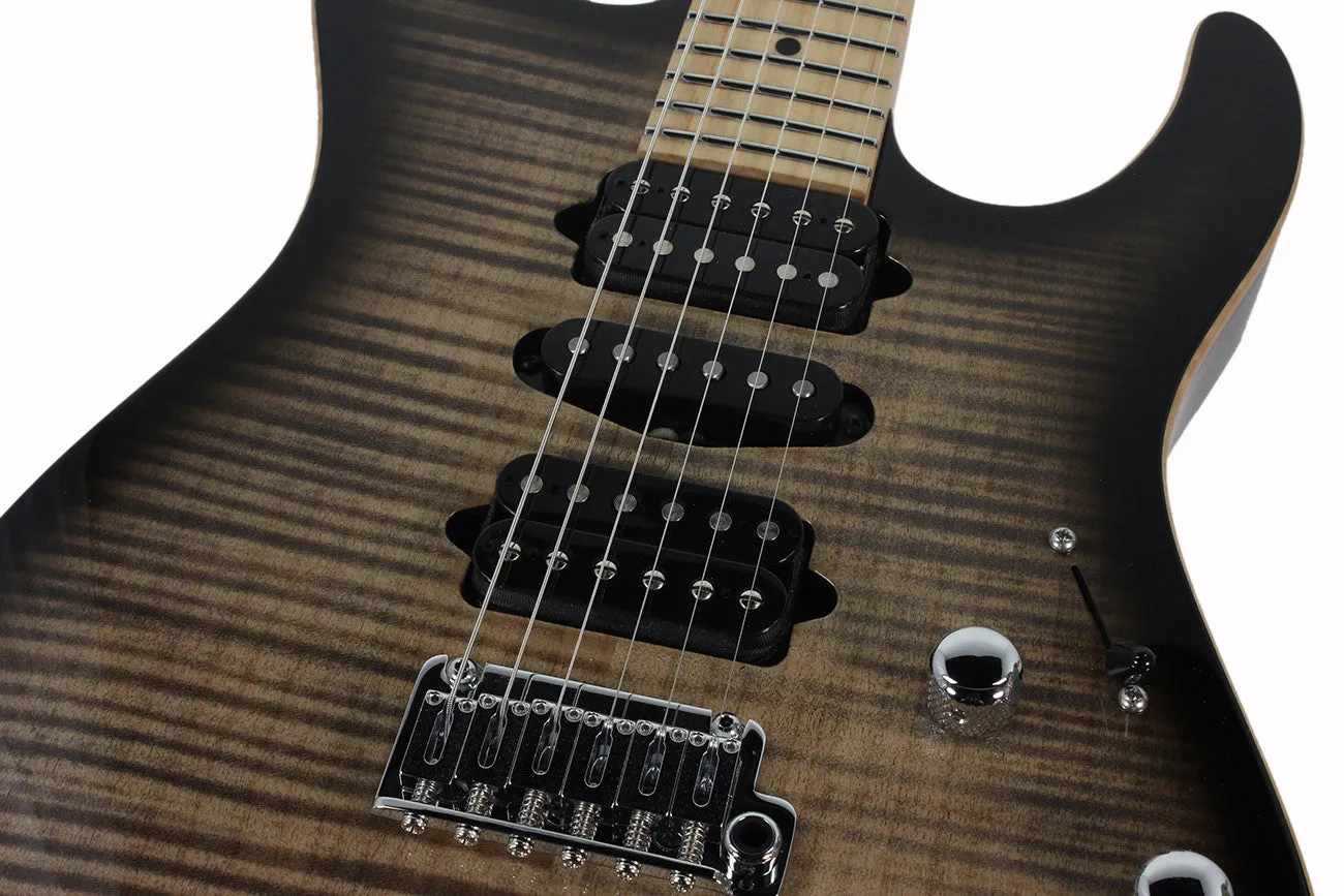 Suhr Modern Pro Guitar, Trans Charcoal Burst, Maple, HSH