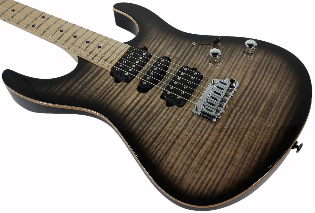 Suhr Modern Pro Guitar, Trans Charcoal Burst, Maple, HSH