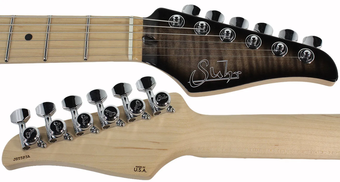 Suhr Modern Pro Guitar, Trans Charcoal Burst, Maple, HSH