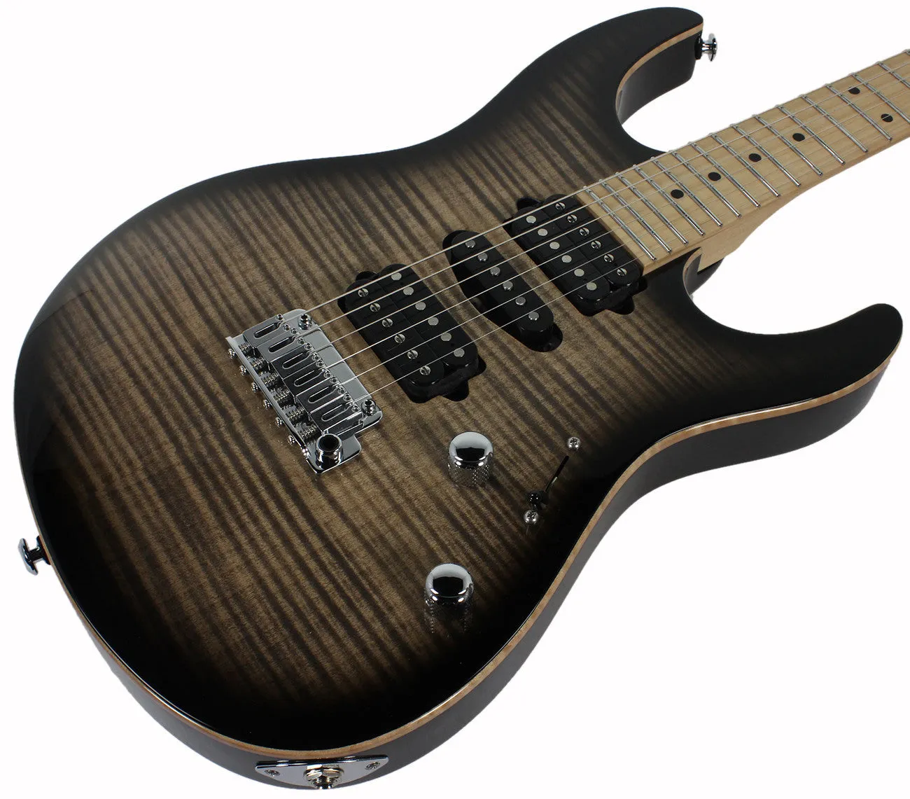 Suhr Modern Pro Guitar, Trans Charcoal Burst, Maple, HSH