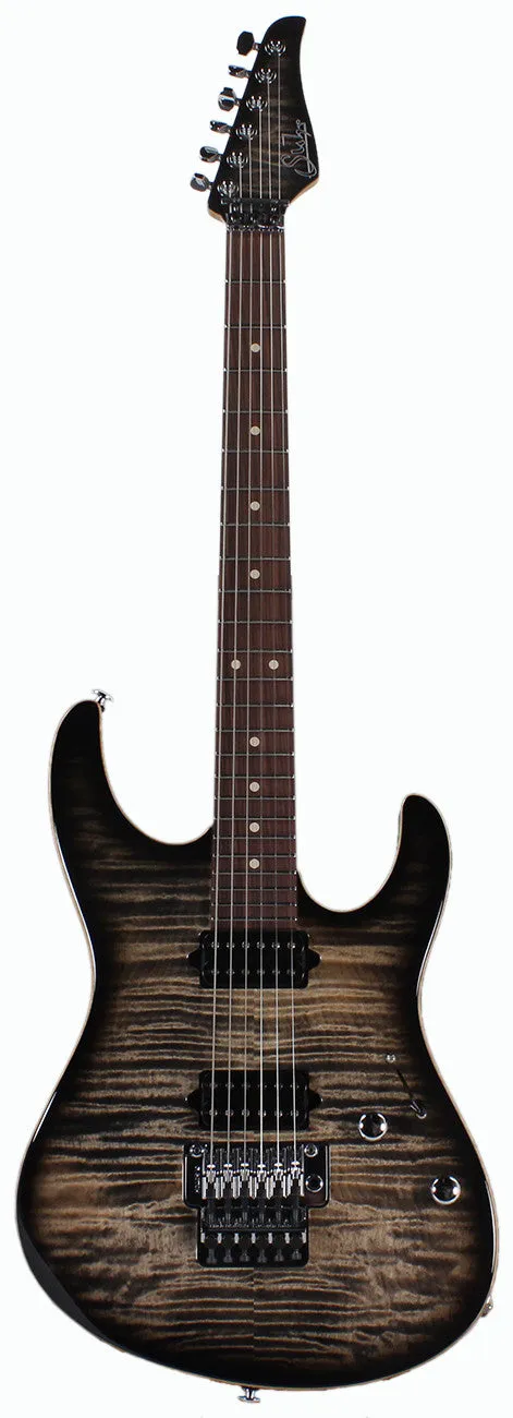 Suhr Modern Pro Guitar, Trans Charcoal Burst, Pau Ferro, HH, Floyd