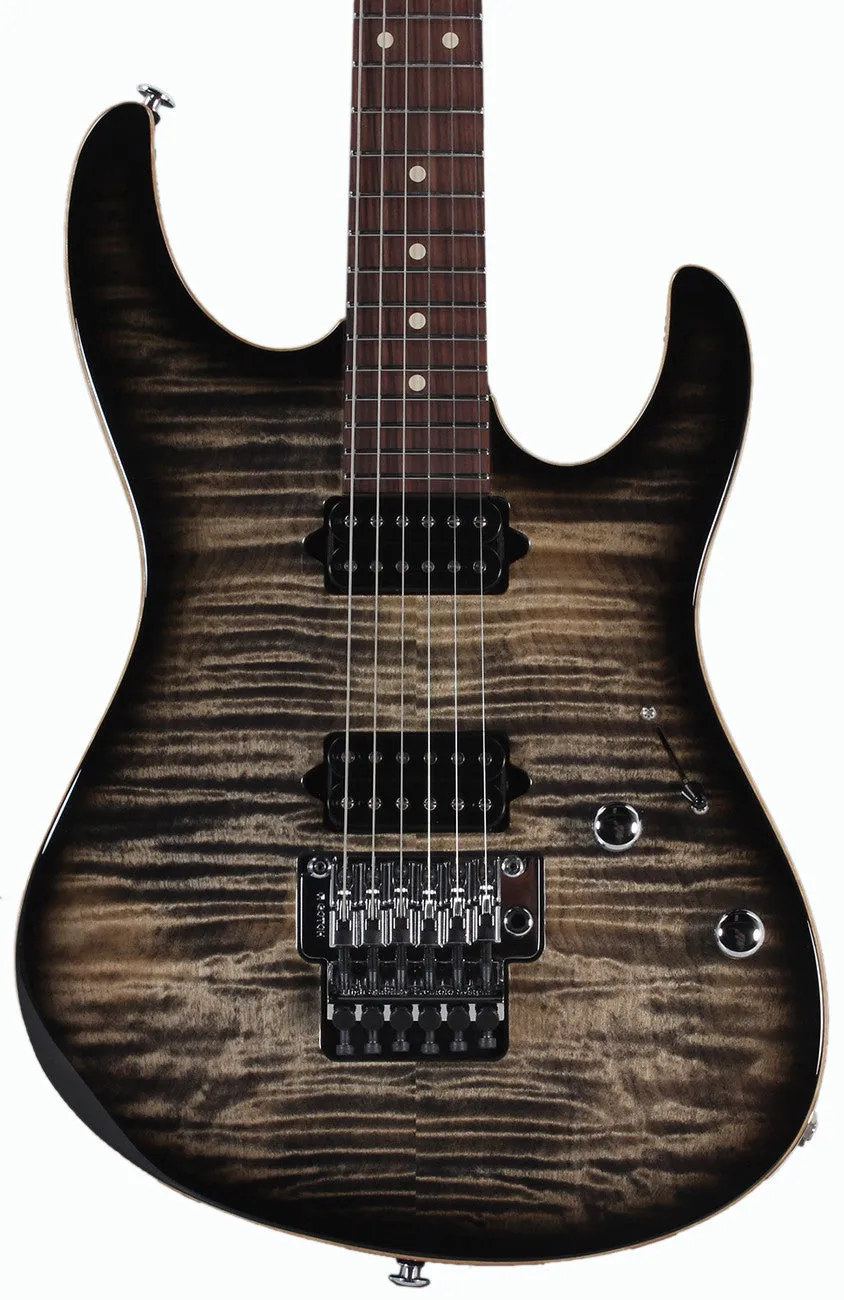 Suhr Modern Pro Guitar, Trans Charcoal Burst, Pau Ferro, HH, Floyd