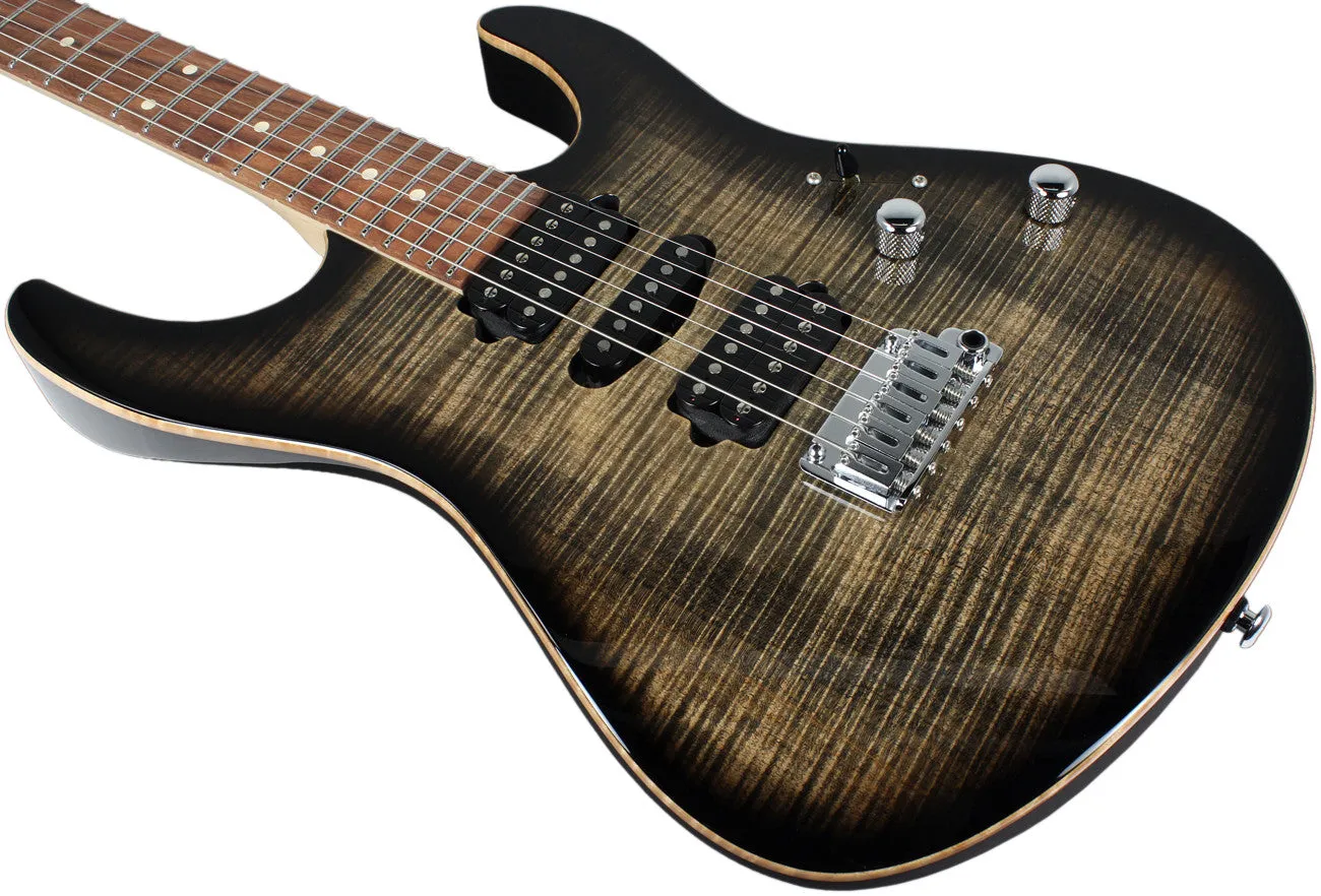 Suhr Modern Pro Guitar, Trans Charcoal Burst, Pau Ferro, HSH