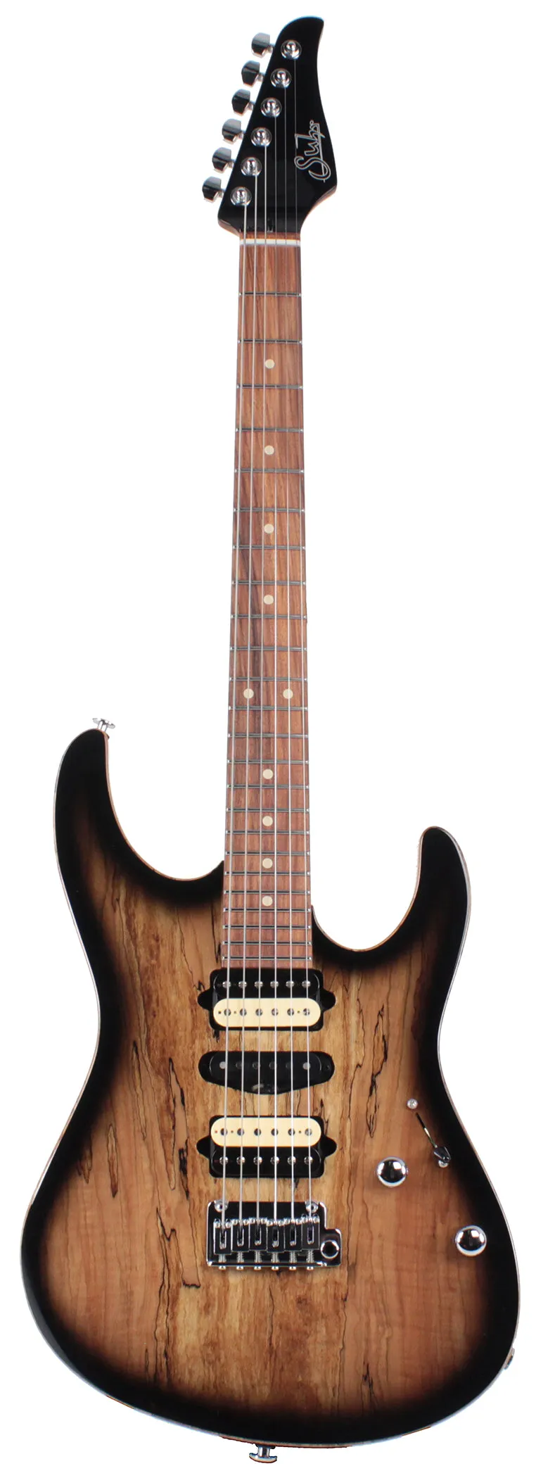 Suhr Modern Select Guitar, Black Burst, Spalt