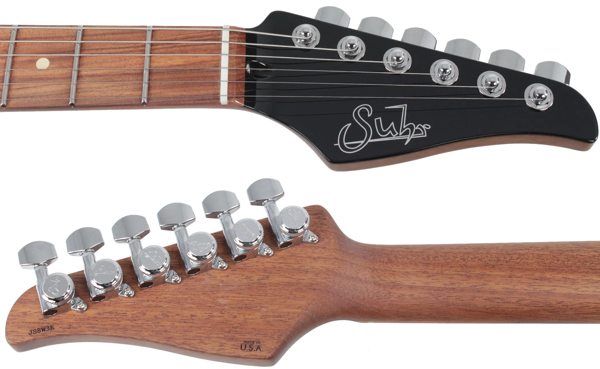 Suhr Modern Select Guitar, Black Burst, Spalt