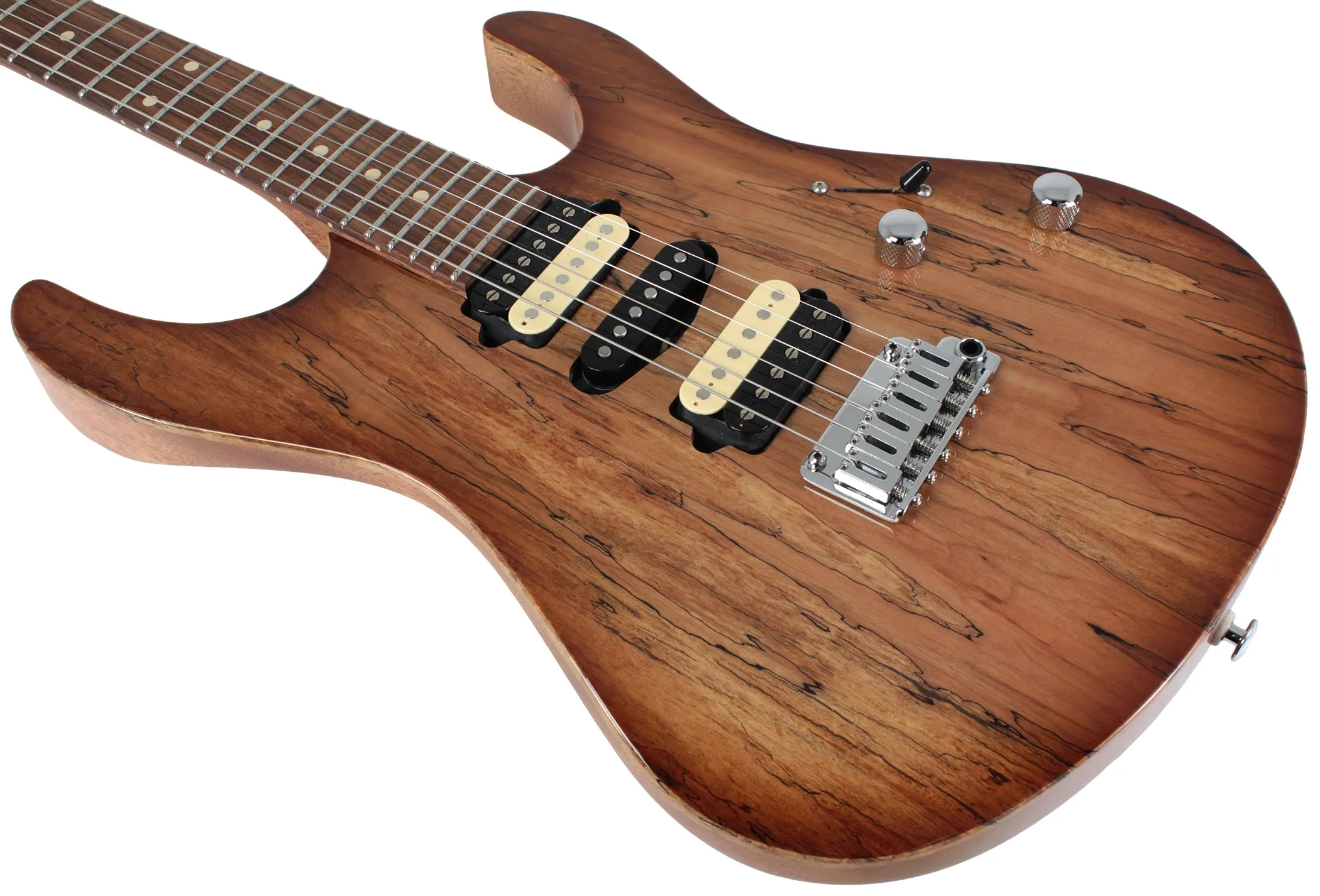 Suhr Modern Select Guitar, Natural Burst, Spalted Maple