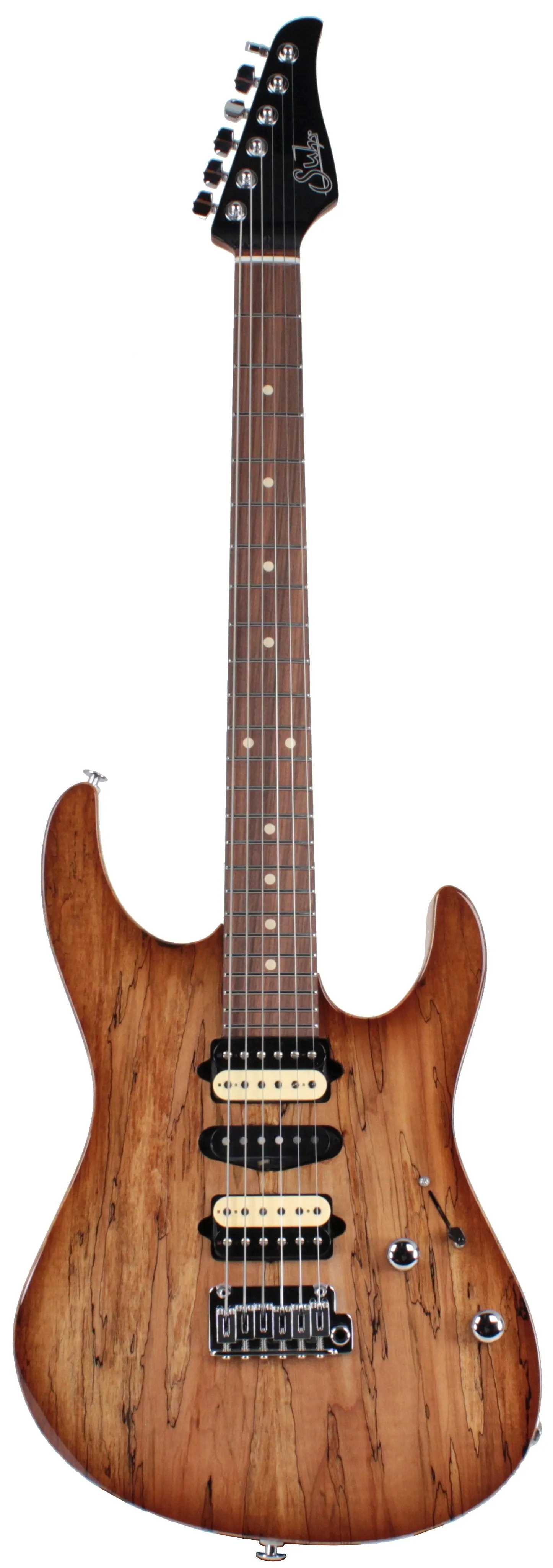 Suhr Modern Select Guitar, Natural Burst, Spalted Maple