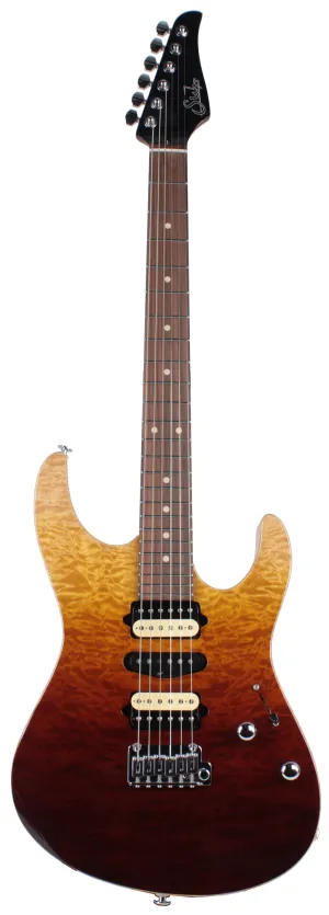 Suhr Modern Select Guitar, Quilted Maple, Desert Gradient