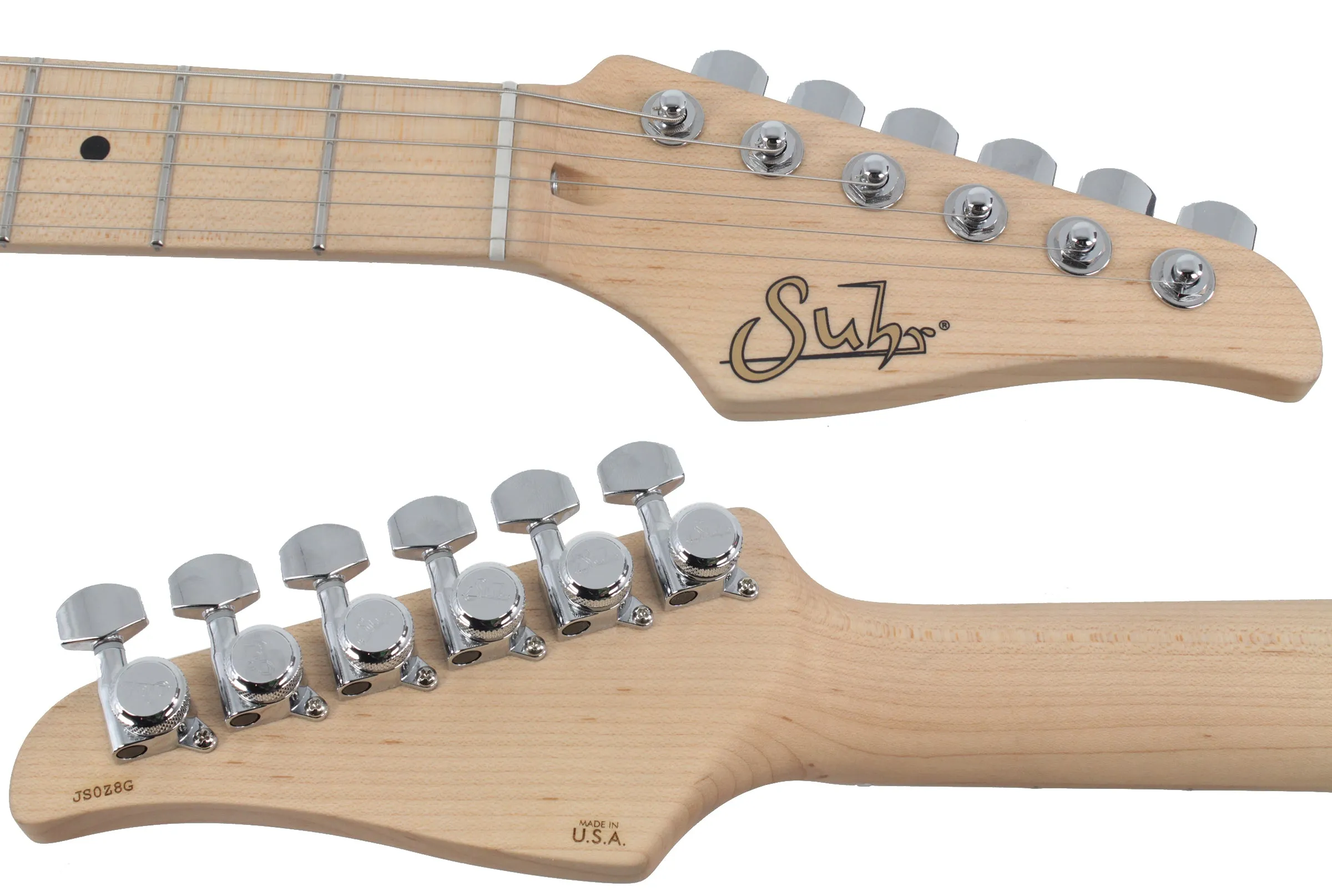 Suhr Standard Guitar, Mercedes Blue Metallic, Maple