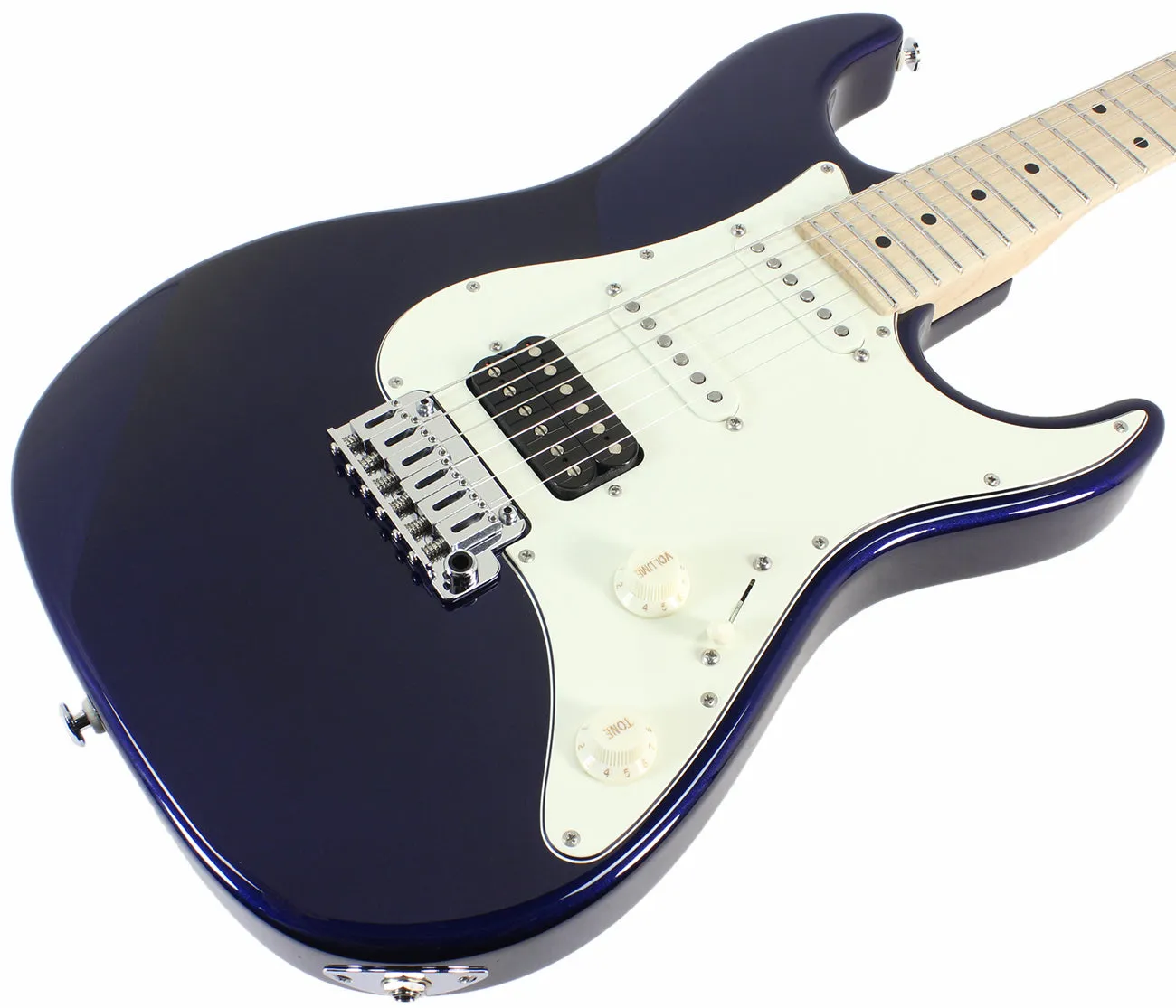 Suhr Standard Guitar, Mercedes Blue Metallic, Maple