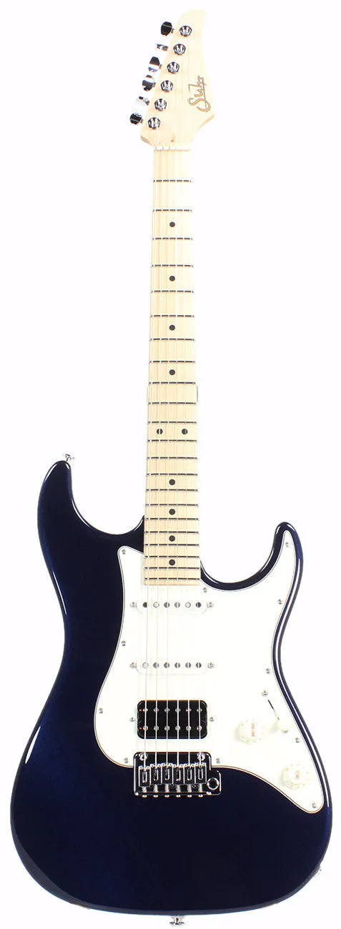 Suhr Throwback Standard Pro Guitar, Mercedes Blue, Maple