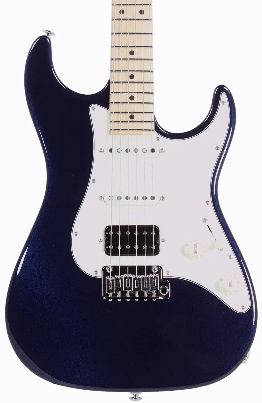 Suhr Throwback Standard Pro Guitar, Mercedes Blue, Maple