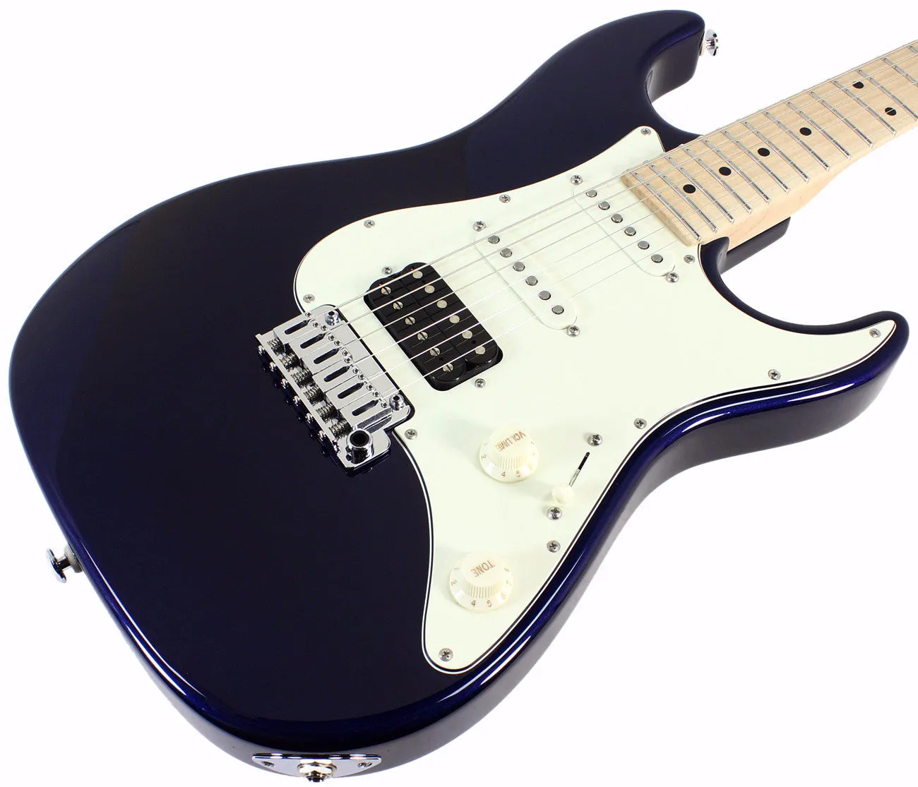 Suhr Throwback Standard Pro Guitar, Mercedes Blue, Maple