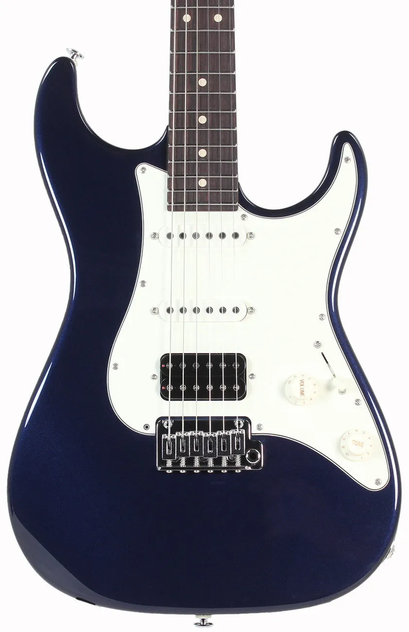 Suhr Throwback Standard Pro Guitar, Mercedes Blue, Rosewood