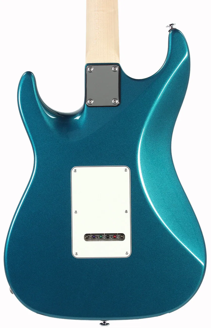 Suhr Throwback Standard Pro Guitar, Ocean Turquoise Metallic, Rosewood