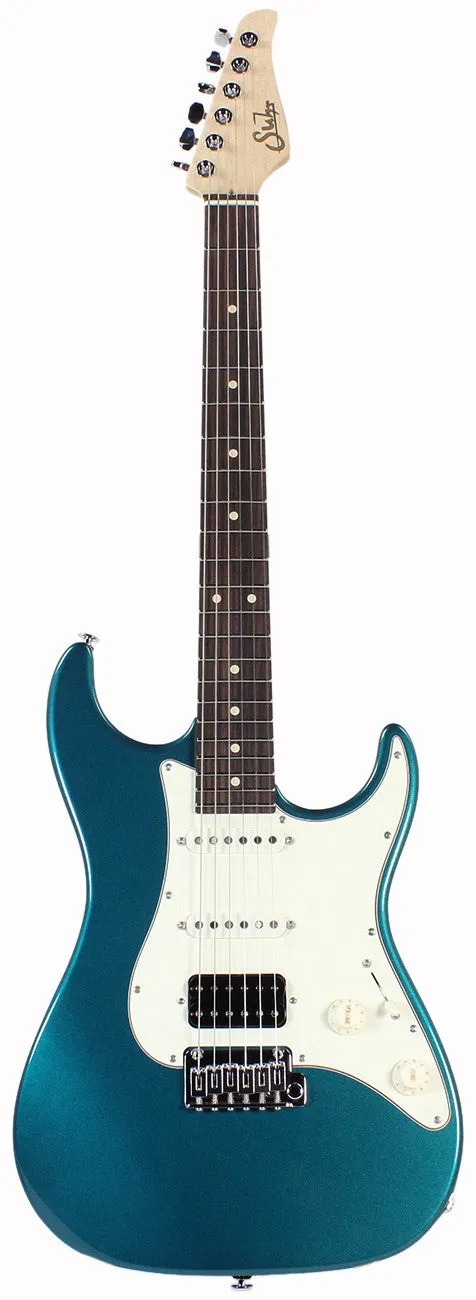 Suhr Throwback Standard Pro Guitar, Ocean Turquoise Metallic, Rosewood