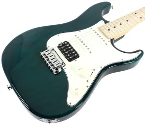 Suhr Throwback Standard Pro Guitar, Trans Teal, Maple