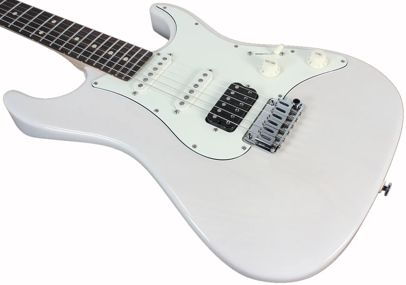 Suhr Throwback Standard Pro Guitar, Trans White, Rosewood