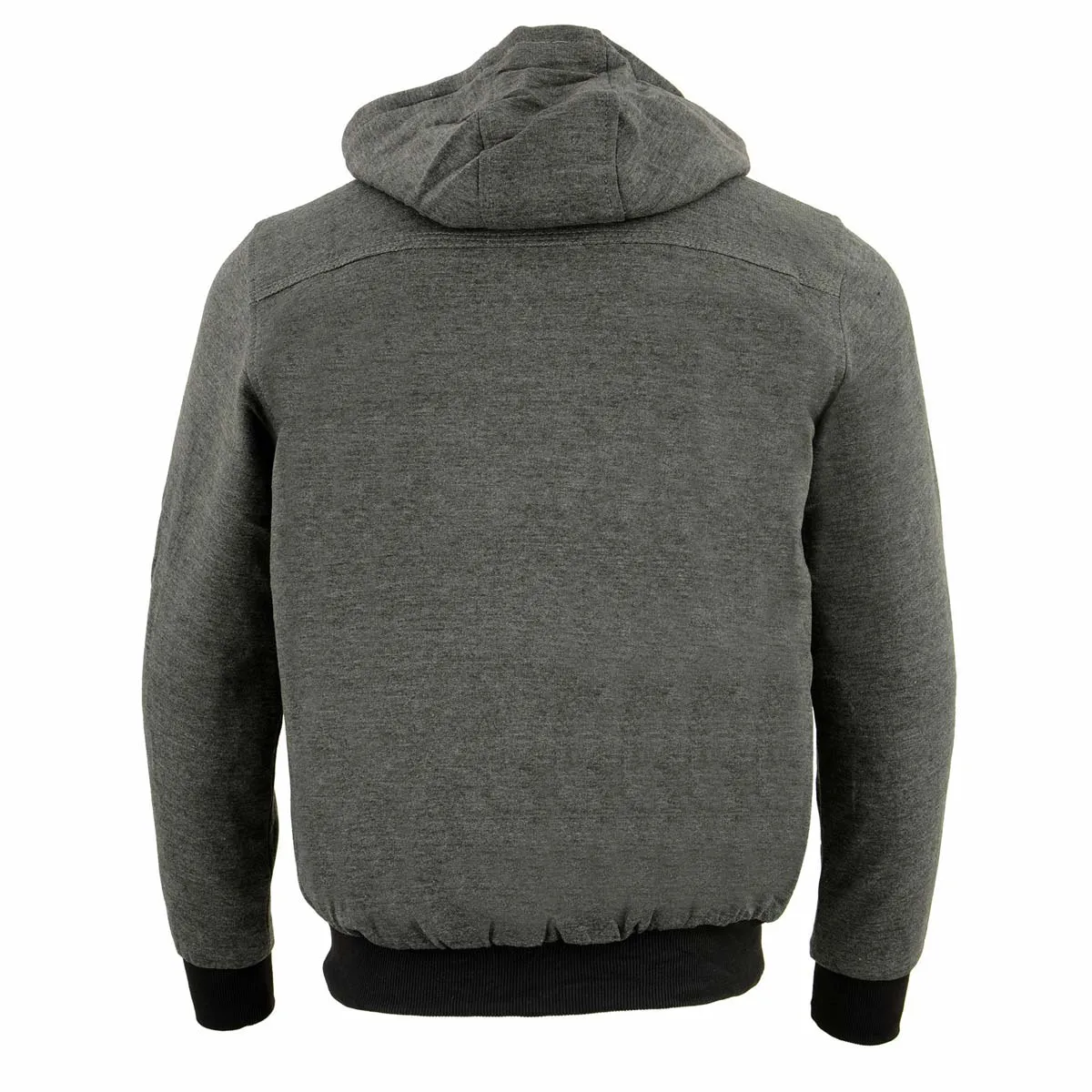 The Bikers Zone BZ2813 Men's Grey Ultimate Grey Heated Hoodie with 12V