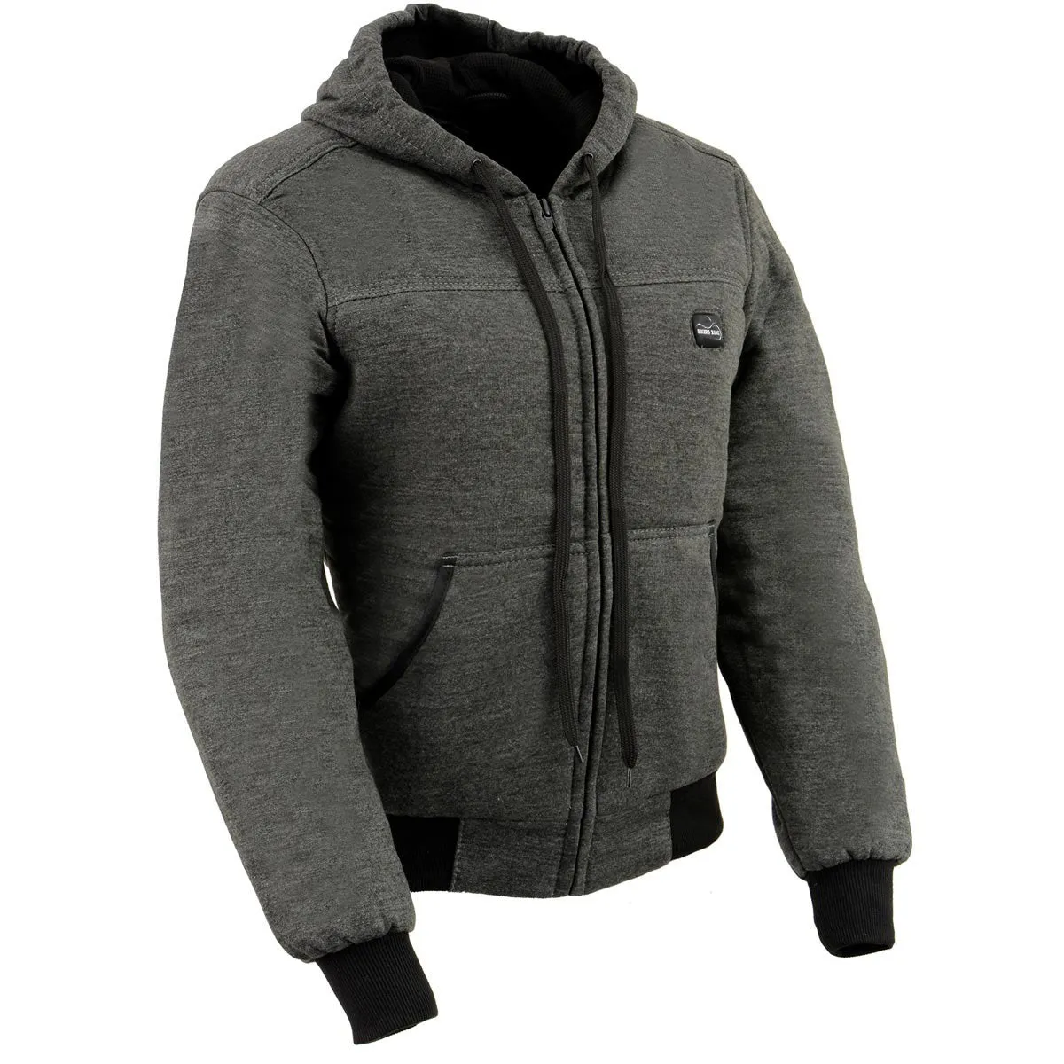 The Bikers Zone BZ2813 Men's Grey Ultimate Grey Heated Hoodie with 12V