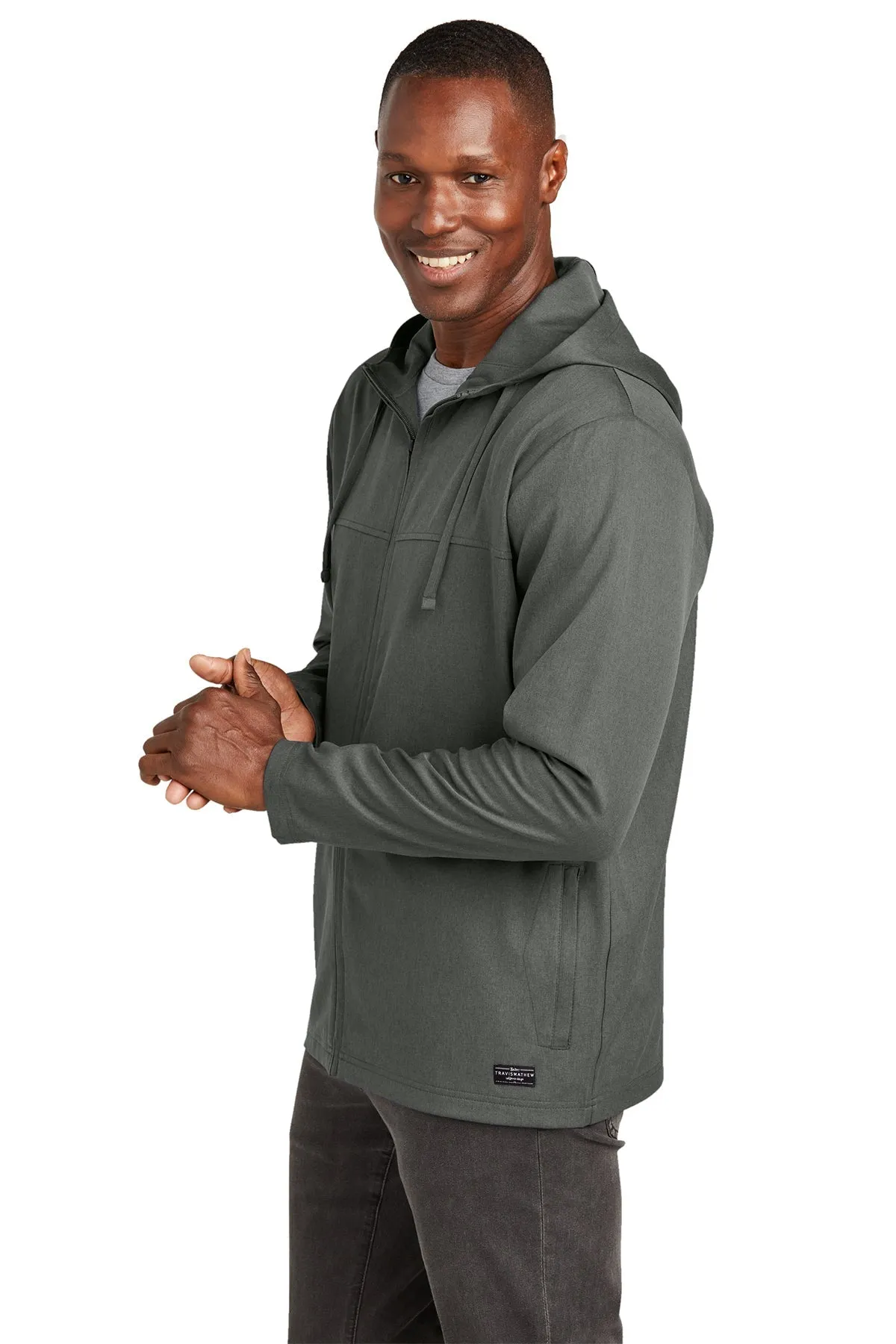 TravisMathew Balboa Custom Hooded Jackets, Dark Grey Heather