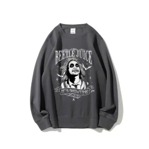 Women Vintage Beetle Juice Graphic Sweatshirts