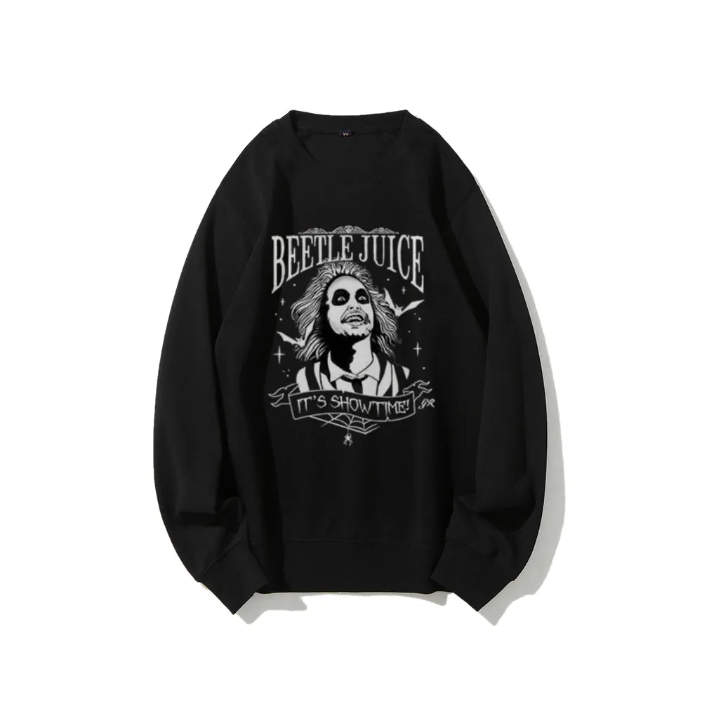 Women Vintage Beetle Juice Graphic Sweatshirts