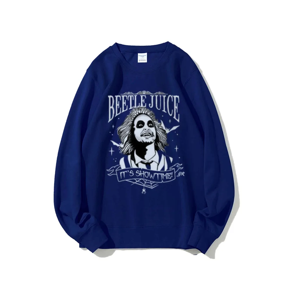 Women Vintage Beetle Juice Graphic Sweatshirts