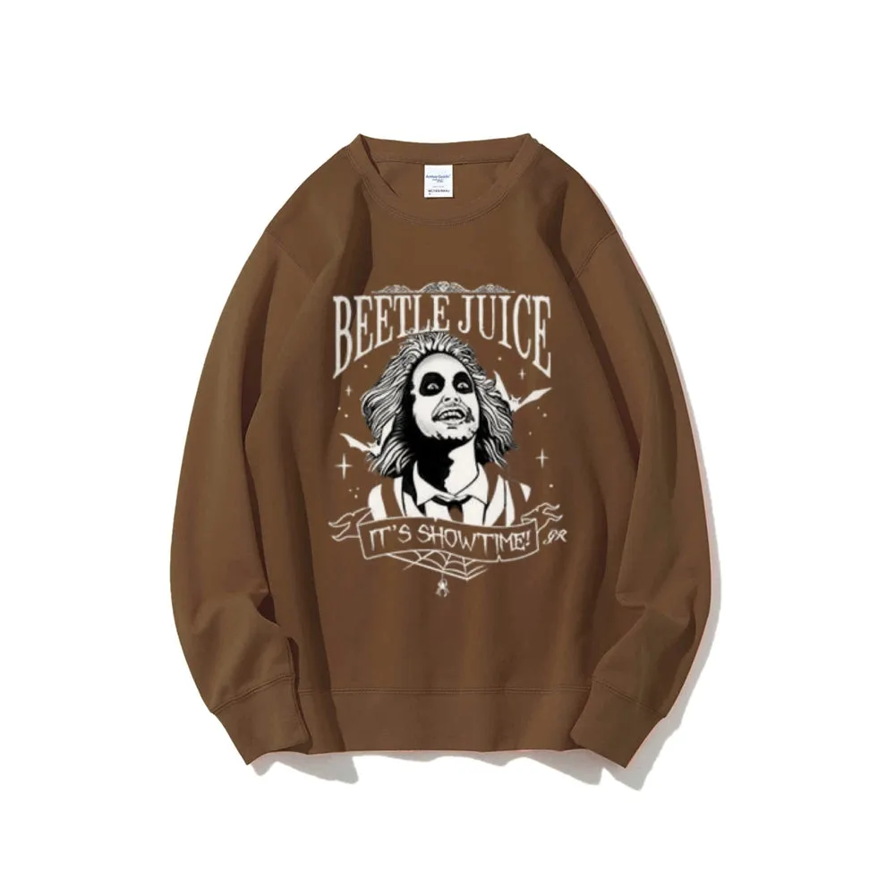 Women Vintage Beetle Juice Graphic Sweatshirts