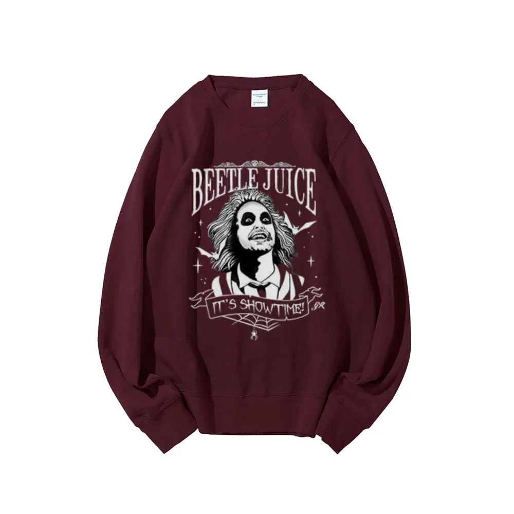 Women Vintage Beetle Juice Graphic Sweatshirts