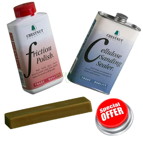 Woodturners Gloss Finishing Kit